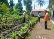 Kanit Binmas Polsek Pringgarata Tinjau Pekarangan Bergizi Milik Warga.