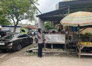 Sat Binmas Polres Sumbawa Berikan Himbauan Kamtibmas Di Pasar Labuan
