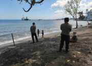 Patroli Polsek Gerung di Bank, Pantai, dan PLTU Pastikan Keamanan Masyarakat