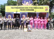 Kapolres Sumbawa Bersama Ketua Bhayangkari Cabang Sumbawa Lakukan Kunjungan ke Pos Pam dan Pos Yan Operasi Ketupat Rinjani 2025