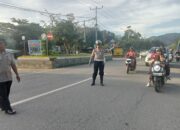 Personel Polsek Rasanae Barat Laksanakan Giat Rawan Pagi/Strong Point di Depan MTsN 1 Kota Bima