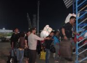 Polsek Kawasan Pelabuhan Laut Bima Laksanakan Pengamanan Embarkasi dan Debarkasi KM. BINAIYA