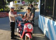 Wujudkan Kamseltibcar Lancar, Sat Lantas Polres Bima Rutin Menggelar Pengamanan Rawan Pagi