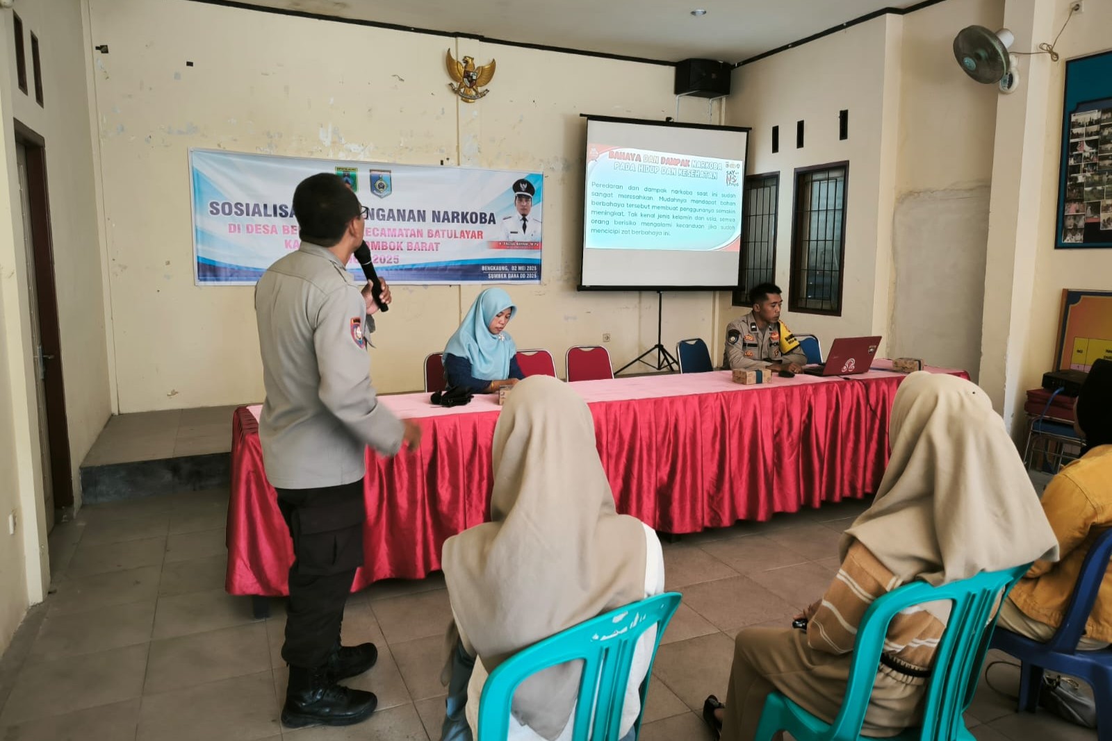 Sinergi Polsek Batulayar dan Masyarakat Desa Bengkaung dalam Cegah Penyalahgunaan Narkoba