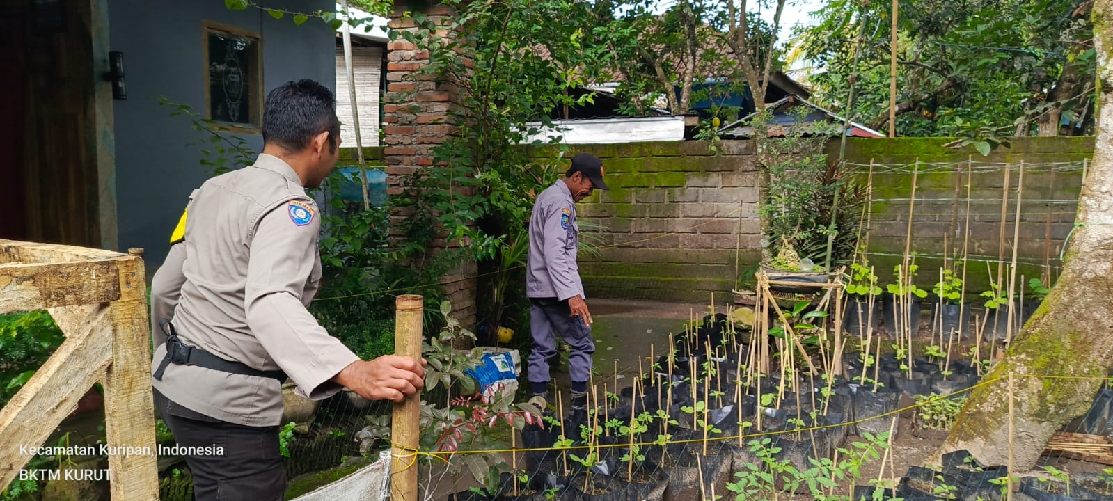 Bhabinkamtibmas Kuripan Edukasi Warga Soal Ketahanan Pangan Lokal