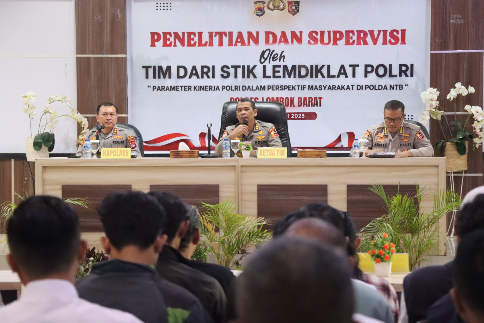 Tingkat Kepuasan Publik Tinggi, Polres Lombok Barat Jadi Lokasi Penelitian STIK Polri