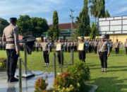 Kapolres Bima Kota Pimpin Upacara PTDH In Absentia, Dua Personel Resmi Tidak Lagi Berstatus Anggota Polri