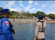Personel Sat Polairud Laksanakan Patroli di Pantai Kolo, Jaga Situasi Wisata Tetap Kondusif
