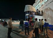 Polsek Kawasan Pelabuhan Laut Bima Laksanakan Pengamanan Kedatangan dan Keberangkatan KM. Tilongkabila di Pelabuhan Bima