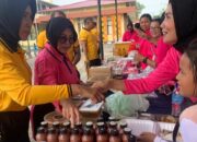 Produk UMKM Bhayangkari KLU Hiasi Olah Raga Bersama Di Polres