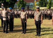 Kapolres Bima Kota Pimpin Upacara Korp Raport, 65 Personel Naik Pangkat