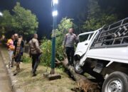 Respon Cepat Laporan Masyarakat, Piket Fungsi Polsek Rasanae Barat Evakuasi Laka Lantas Tunggal di Jalan Lintas Bima-Sumbawa