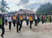 Polsek Sape Gelar Olahraga Bersama Masyarakat Sambut HUT RI ke-80