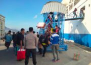 Polsek Kawasan Pelabuhan Laut Bima Laksanakan Pengamanan Kapal KM. BINAIYA di Pelabuhan Bima