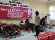 Polres Sumbawa Gelar Bakti Kesehatan Donor Darah dalam Rangka Hari Jadi Humas Polri yang Ke-74