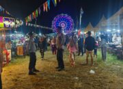 Polres Loteng Amankan Festival Pasar Malam Rona-Rona di Lapangan Peseng