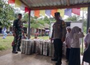 Bhabinkamtibmas Desa Aik Bukaq Polsek BKU Lakukan Pendampingan Pendistribusian MBG.