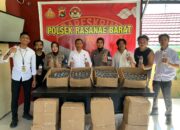 Team Opsnal Polsek Rasana’e Barat Amankan Ratusan Botol Miras Jelang Perayaan Natal 2025 dan Tahun Baru 2026