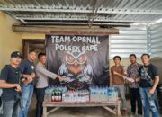 Tim Opsnal Polsek Sape Polres Bima Kota Razia Minuman Beralkohol di Empat Lokasi