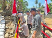 Brimob Polda Sumbar Rampungkan Jembatan Darurat Penghubung Kataping–Sungai Buluah