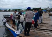 Melalui Kegiatan Binmas Satpolairud Polres Bima Imbau Warga Pesisir dan Nelayan Waspada Cuaca Ekstrim