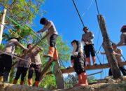 Polres Gayo Lues Bangun Empat Jembatan Gantung, Warga: Dapat Menjual Hasil Kebun Ke Pasar