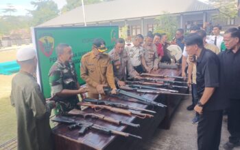 KBO Binmas Polres Kabupaten, Hadiri Pemusnahan Senjata Rakitan di Makodim 1608/Bima