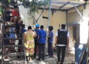 Respon Cepat Polres Bima Kota, Datangi Laporan Kebakaran Mess Karyawan Toko Lima Jaya