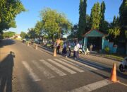 Pastikan Keselamatan Siswa, Personel Polsek Utan Gelar Strong Point Pagi di Depan SMPN 1 Utan