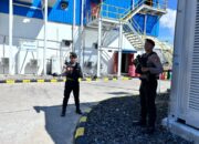 Unit Pamobvit Sat Samapta Polres Bima Kota Laksanakan Pengamanan Objek Vital Nasional PLTMG Bonto Bima