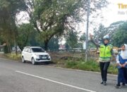 Satlantas Polres Bima Kota Laksanakan Rawan Pagi dan Strong Point di Sejumlah Titik Keramaian