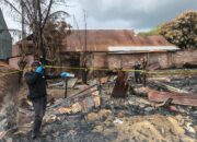 Kasat Reskrim Polres Bima Kabupaten Dampingi Tim Labfor Cabang Bali Laksanakan Olah TKP Kebakaran di Desa Lido