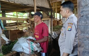 Bhabinkamtibmas Desa Keroya Lakukan Sambang Desa dan Ajak Warga Jaga Kamtibmas serta Dukung Ketahanan Pangan