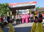 Tari Wura Bongi Monca Sambut Kunjungan Kerja Kapolda NTB di Mako Polres Bima Kota