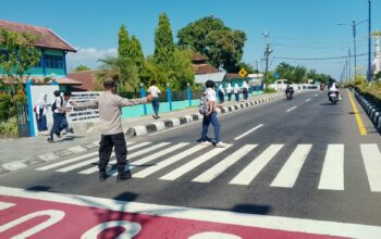 SAT SAMAPTA POLRES LOMBOK UTARA LAKSANAKAN PENGAMANAN OBJEK VITAL DI BNI UNIT TANJUNG