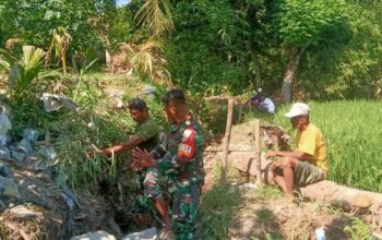 Sinergi Babinsa dan Petani Perkuat Infrastruktur Pertanian Desa