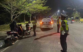 Cegah Balap Liar dan Kriminalitas, Satlantas Polres Lobar Sisir Jalur Bypass